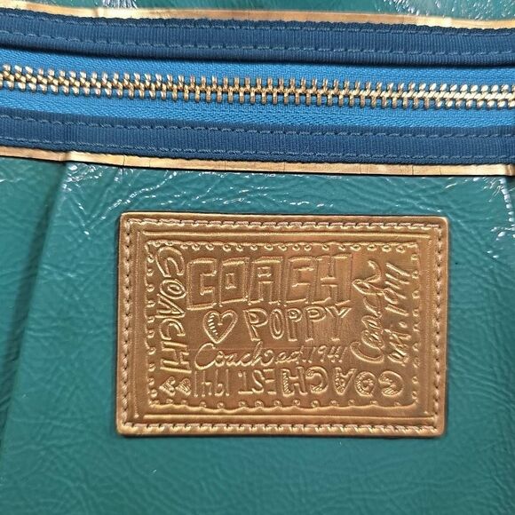 Coach Poppy Patent Leather Large Tote - Picture 4 of 15